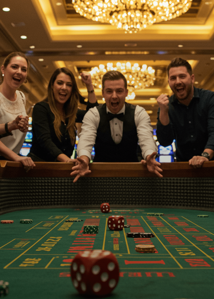 Craps Table Excitement